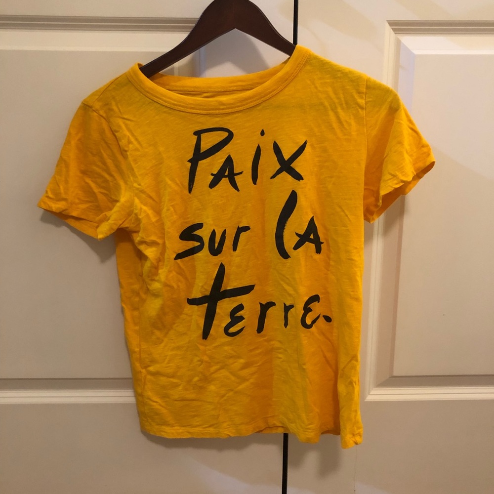 J Crew Paix sur la terre shirt